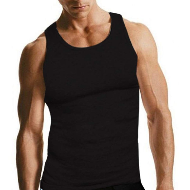 Falari 3 Pack Men's A-Shirt Tank Top Gym Workout Undershirt (Slim & Muscle Fit ONLY) - Black XL - Image 4